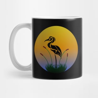 Crane in the sun Mug